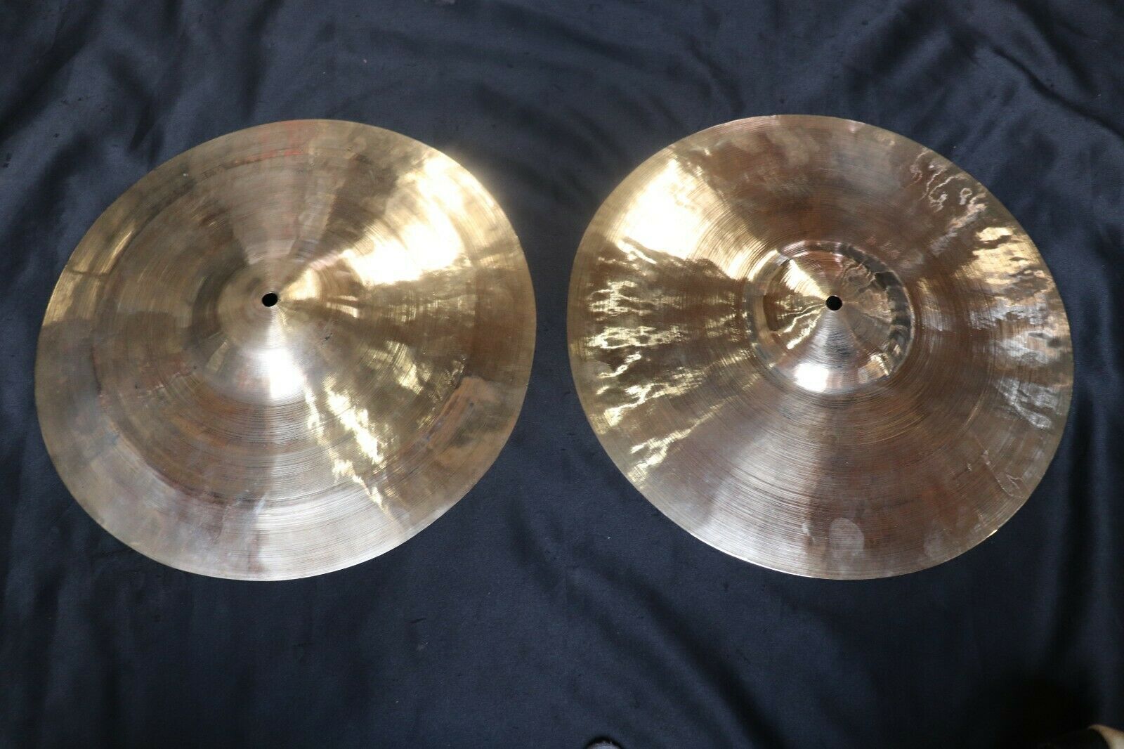 Zildjian 13" K Constantinople Hi Hat Cymbal Pair 527g/428g Vintage 1930's