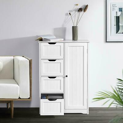 Modern 4-drawers Chest Dresser Storage Cabinet Collection Home Furniure White