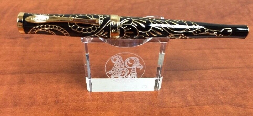 Cross Sauvage 2015 Year Of The Goat Moonlit Black Lacquer Rollerball Pen