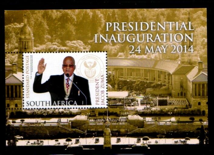 South Africa 2nd Inauguration Of President Jacob Zuma Mnh Souvenir Sheet